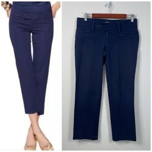 Lilly Pulitzer Luxury Capri Pants Size 4 Midnight Navy Stretch